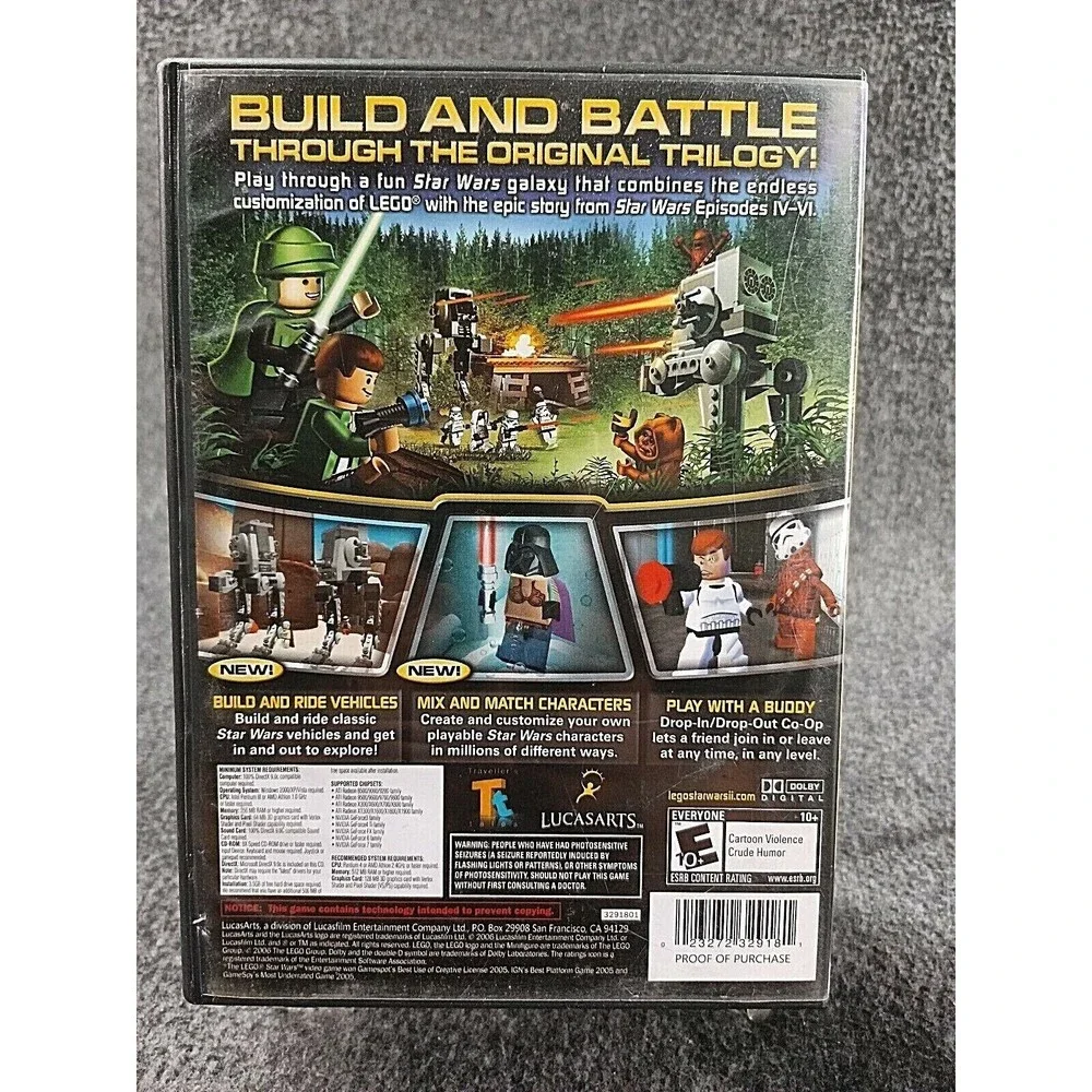 Lot Of 2 PC Games Supreme Commander & Lego Star Wars II with Original Boxes